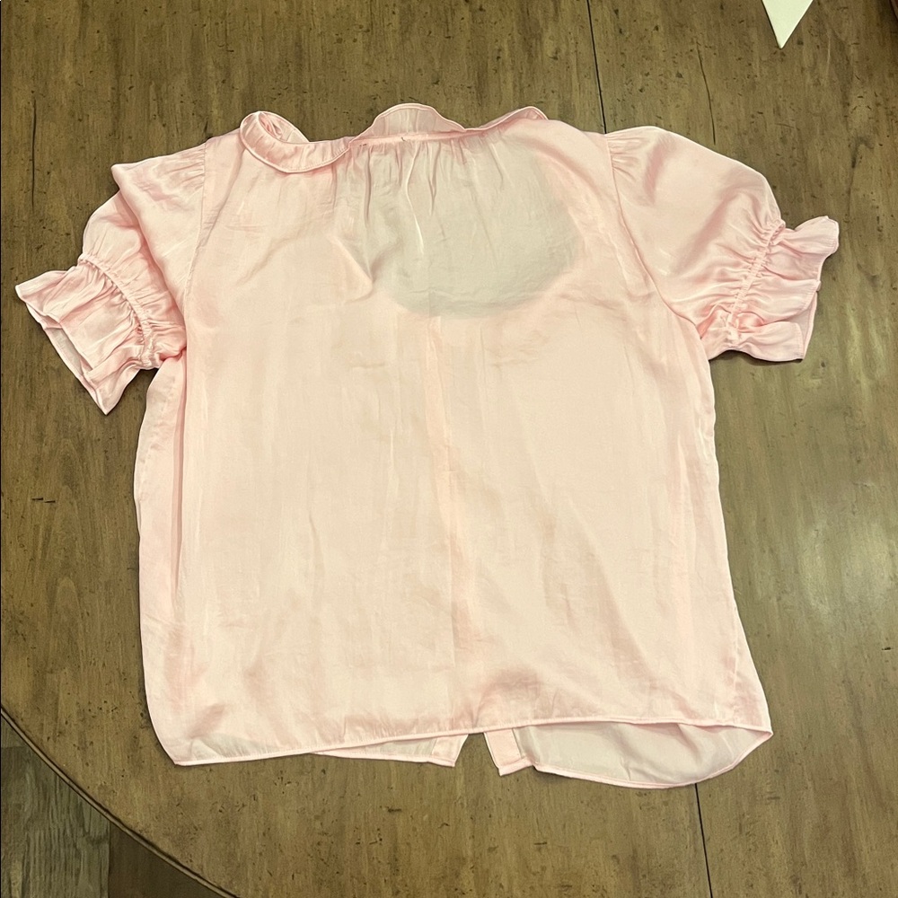 Light Pink Ruffled Blouse - Picture 4 of 4